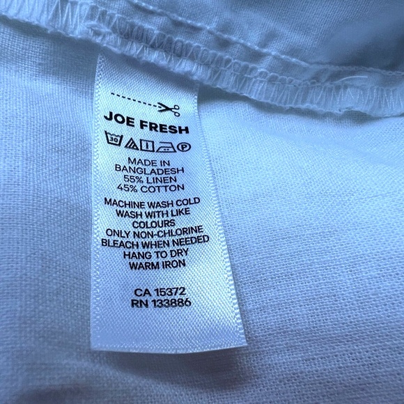 Women's White Drawstring Pants - Picture 7 of 7